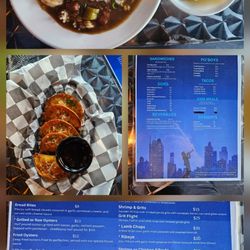 Gumbo, Cornbread, Duck Patty (appetizer) & their amazing menu