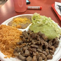 Muchas Gracias Mexican Food - This was the carne asado plate.