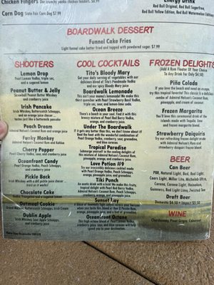 Menu photo 1 Ocean Front Bar and Grill Myrtle Beach, SC Menu photo 1 Ocean Front Bar and Grill Myrtle Beach, SC