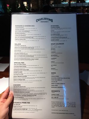 Menu photo 8 Charleston's Tulsa, OK