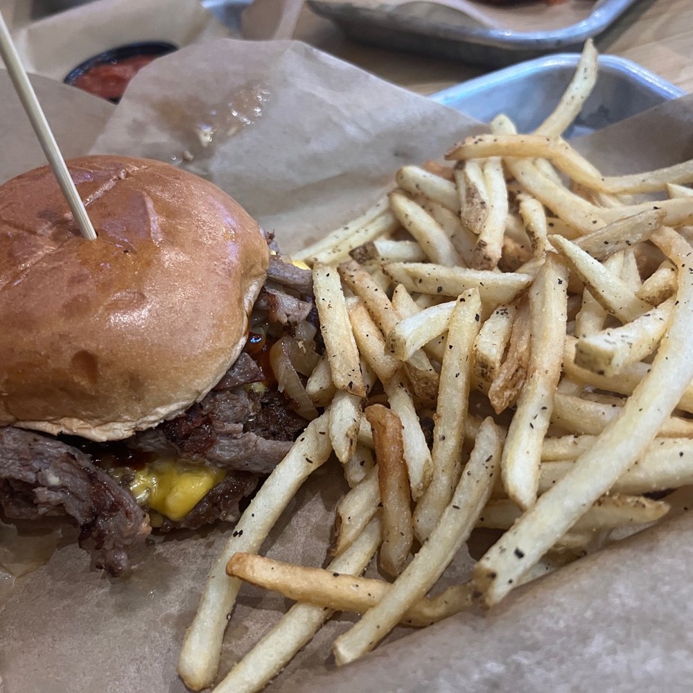 Smoked Brisket Burger Smoked Brisket Burger