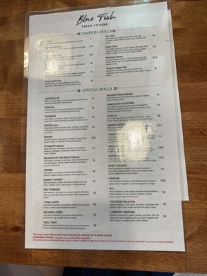 Menu photo 6 Blue Fish Dearborn, MI