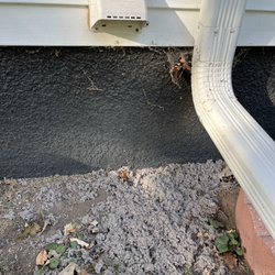 American Duct Cleaners - This is the mess left outside from the dryer vent cleaning