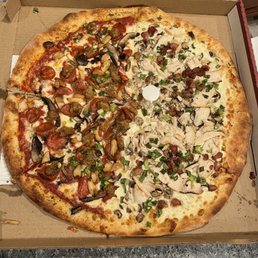 1/2 Big Sur Pizza 1/2 Dlex Chicken Bacon 1/2 Big Sur Pizza 1/2 Dlex Chicken Bacon