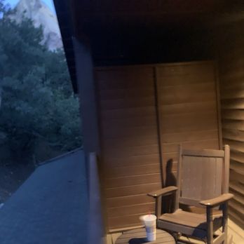 Zion Lodge - Patio at night - Hotels Near Me - Springdale, Utah Zion Lodge - Patio at night - Hotels Near Me - Springdale, Utah