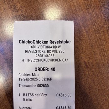 Chicko Chicken - Chicken Shop Near Me - Revelstoke, British Columbia