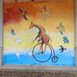 Destin Commons - Jeffrey the Giraffe Mural  08-22-2022