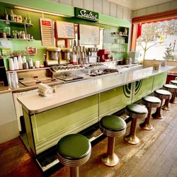 Lipka's Drug Store - Soda fountain counter