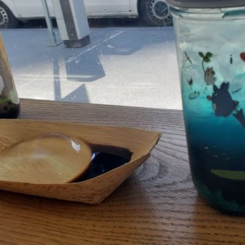 The Moo Bar - Blue lychee sparkling w boba, raindrop cake, Okinawa w boba - Desserts Near Me - Seattle, Washington The Moo Bar - Blue lychee sparkling w boba, raindrop cake, Okinawa w boba - Desserts Near Me - Seattle, Washington
