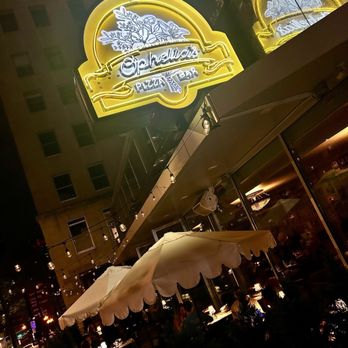 Ophelia's Pizza + Bar - Outdoor patio and sign - Pizza Near Me - Nashville, Tennessee