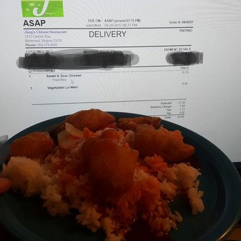 Jiang's Chinese Restaurant - Ordered fried rice. Received tasteless and overcooked white rice. - Chinese Near Me - Richmond, Virginia