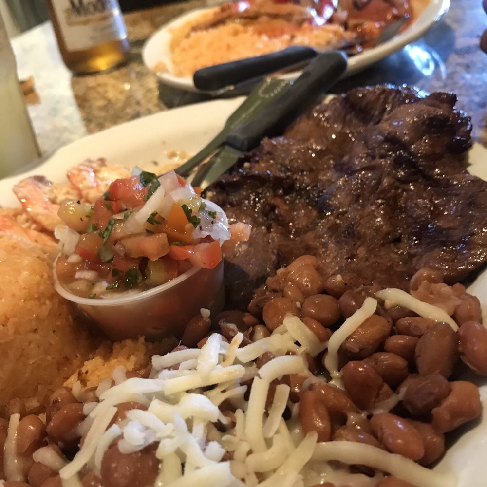 La Playa - Steak & garlic prawns! @ La Playa - Mexican Near Me - Pacifica, California