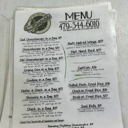 Menu make sure to look at the specials