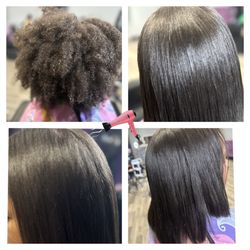 Gigi's Infinite Beauty - Before & After Blowout , Trim & Press
