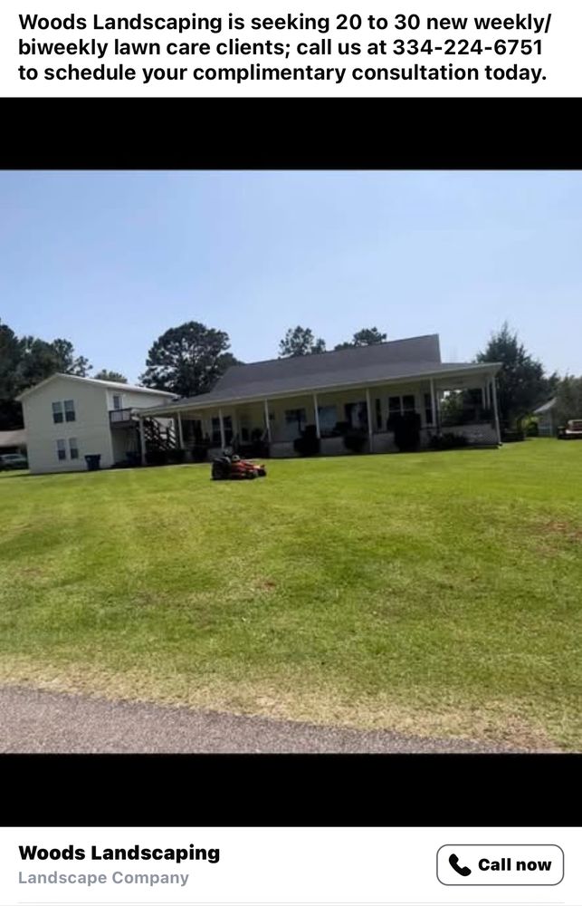 Woods Landscaping - tree service in Montgomery, AL