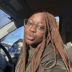 Dk & Amy African Hair Brading - Taken same day I got them done!