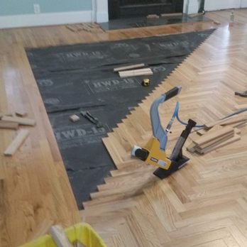 Craftsmen Construction - Irmo project: installation of the new prefinished hardwood  oak hardwood floor. - General Contractors Near Me - Columbia, South Carolina