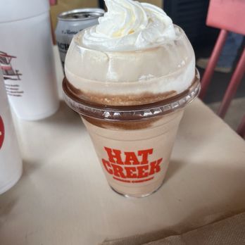 Hat Creek - Medium Chocolate Shake- yum! - Burgers Near Me - San Marcos, Texas Hat Creek - Medium Chocolate Shake- yum! - Burgers Near Me - San Marcos, Texas