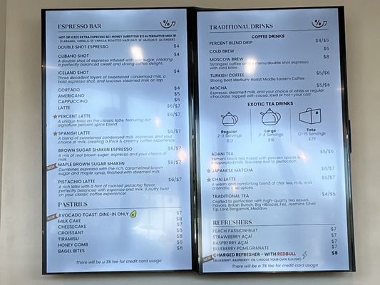 Menu photo 4 Percent Coffee Troy, MI