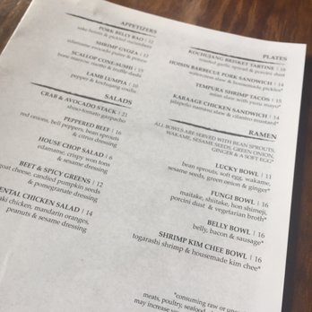 Lucky Belly - Menu - Bars Near Me - Honolulu, Hawaii Lucky Belly - Menu - Bars Near Me - Honolulu, Hawaii