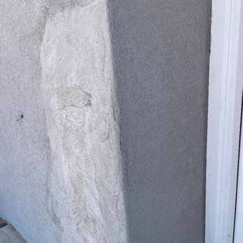 Ruiz Lath & Plaster - Stucco patch that was supposed to be matched. He never returned to finish. - Masonry/Concrete Near Me Ruiz Lath & Plaster - Stucco patch that was supposed to be matched. He never returned to finish. - Masonry/Concrete Near Me