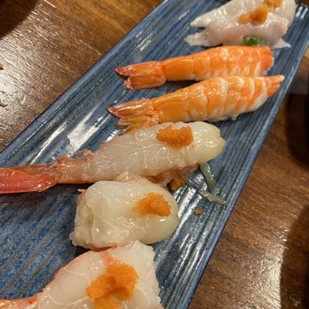 Ryoko's - Sweet shrimp ( shrimp was too big, had to split ti two pieces ), Ebi , and ANOTHER ROUND OF ENGAWA - Sushi Bars Near Me - San Francisco, California Ryoko's - Sweet shrimp ( shrimp was too big, had to split ti two pieces ), Ebi , and ANOTHER ROUND OF ENGAWA - Sushi Bars Near Me - San Francisco, California