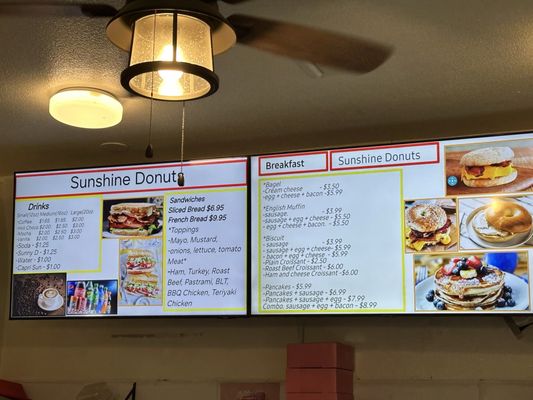 Menu photo 2 Sunshine Donuts & Cafe Placerville, CA Menu photo 2 Sunshine Donuts & Cafe Placerville, CA