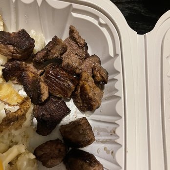 Texas Roadhouse - Burnt steak bites asked for medium - Steakhouses Near Me - Modesto, California Texas Roadhouse - Burnt steak bites asked for medium - Steakhouses Near Me - Modesto, California