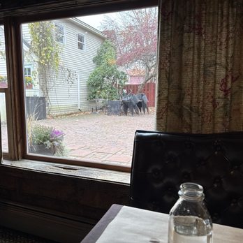 The Common Man - View of patio from my window seat. - American Near Me - Ashland, New Hampshire The Common Man - View of patio from my window seat. - American Near Me - Ashland, New Hampshire