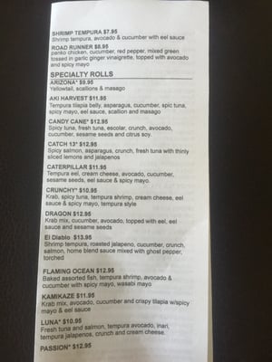 Menu photo 4 Aki Sushi Oldsmar, FL