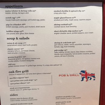Gordon Ramsay Pub & Grill - Menu - Pubs Near Me - Las Vegas, Nevada