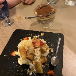 Osteria dal 1931 - Chantilly with pastries and Tiramisu