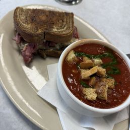 Tomato Soup and Corned Beef Reuben