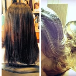 Lily's Beauty Salon - Before on the left and after on the right.