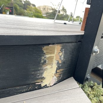 Danny Deck Construction - they added a 4-5 foot bolt to hold the fence in place - Decks & Railing Near Me - Tarzana, California