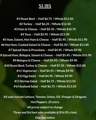 Menu photo 4 Parsippany Deli Parsippany, NJ Menu photo 4 Parsippany Deli Parsippany, NJ