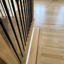 Well matched with the European oak planks in the staircase.
