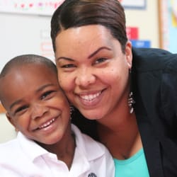 Atlanta resident and Private Pre-Kindergarten student, Jamar (4) with mom, Natalie Hayes