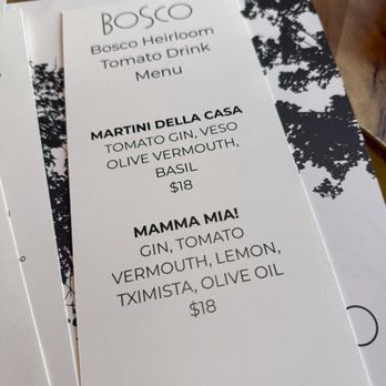 Bosco - Menu. Aug 2026 - Italian Near Me - San Francisco, California Bosco - Menu. Aug 2026 - Italian Near Me - San Francisco, California