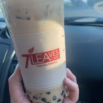 7 Leaves Cafe - House Coffee (Iced) with Boba - Coffee & Tea Near Me - Irvine, California