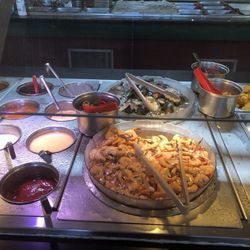 Twin Dragons Grand Buffet - Peel n eat shrimp , dressings and salads