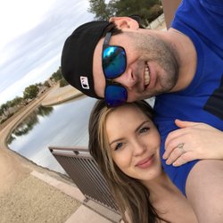 Walking the trail with my hot hubby