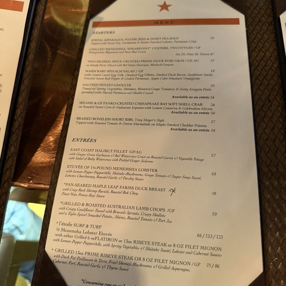 L'etoile Restaurant - Menu - French Near Me - Edgartown, Massachusetts