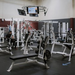 Salem Athletic Club - Main weight room (Any purple are old photos we cannot delete). Club is approximately 75% remodeled since 2019!