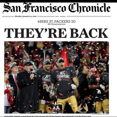 Photo of San Francisco Chronicle - San Francisco, CA, US. Yes indeed, they're back!!!