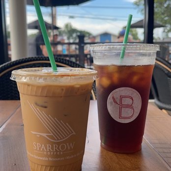 BreadWorks at Broad Ripple - Iced dirty chai and iced coffee - Bakeries Near Me - Indianapolis, Indiana