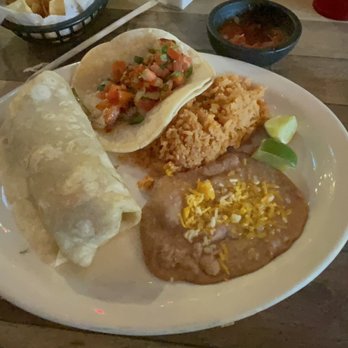Mangos Mexican Cafe - #1. Shrimp Burrito and Shrimp Taco Combo - Mexican Near Me - Mesa, Arizona