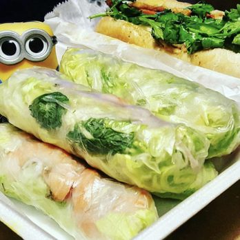 Pho Saigon - Summer rolls and a grilled pork Bahn mi to-go. - Vietnamese Near Me - West Hartford, Connecticut Pho Saigon - Summer rolls and a grilled pork Bahn mi to-go. - Vietnamese Near Me - West Hartford, Connecticut