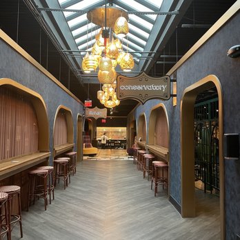 Puttery - Hallway leading to each course - New American Near Me - Charlotte, North Carolina