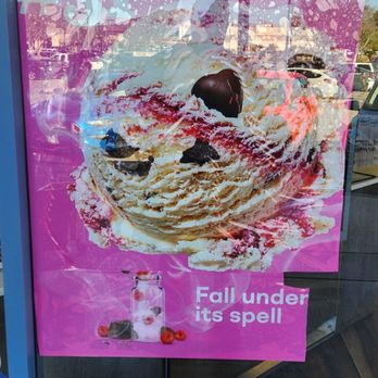 Baskin-Robbins - a poster in a store window - Ice Cream & Frozen Yogurt Near Me - Poway, California